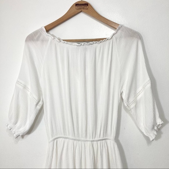 Lulus Boho Tassel Tie Front Peasant Blouse Size XS - Picture 9 of 16